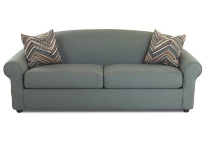 Possibilities Turquoise Sleeper Fabric Sofa