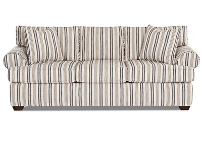 Lady Sundance-Denim Striped Stationary Sofa