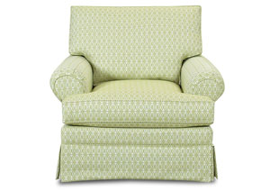 Carolina Annie Citrine Green Stationary Fabric Chair