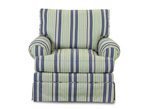 Carolina Multi Striped Stationary Fabric Chair