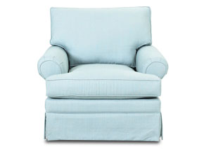 Carolina Surf Blue Stationary Fabric Chair