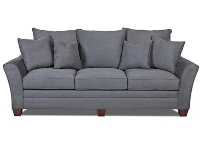 Posen Charcoal Gray Stationary Fabric Sofa