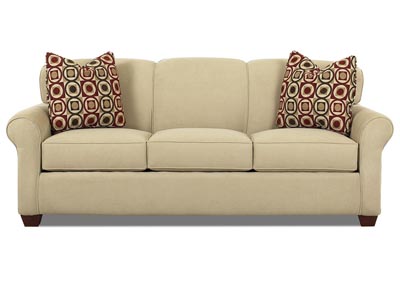 Mayhew Oatmeal Brown Stationary Fabric Sofa