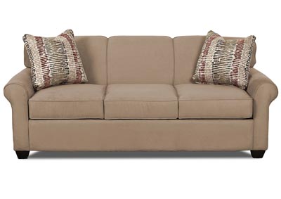 Mayhew Medium Brown Sleeper Fabric Sofa