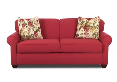 Mayhew Crimson Stationary Fabric Sofa