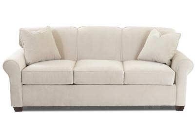 Mayhew White Sleeper Fabric Sofa