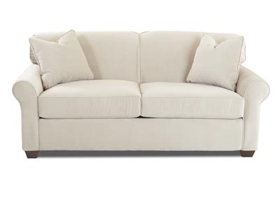 Mayhew White Sleeper Fabric Sofa