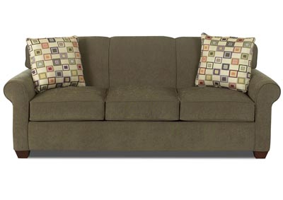 Mayhew Moss Green Stationary Fabric Sofa