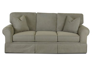Woodwin Stone Gray Stationary Fabric Sofa