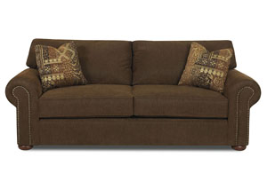 Sienna Chestnut Stationary Fabric Sofa