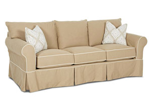 Jenny Classic Khaki Stationary Fabric Sofa