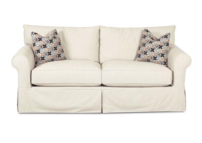 Jenny Stationary Beige Fabric Sofa