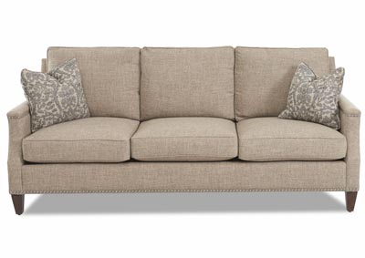 Bond Zula Linen Stationary Fabric Sofa