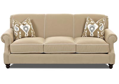 Fremont Classic Khaki Stationary Fabric Sofa
