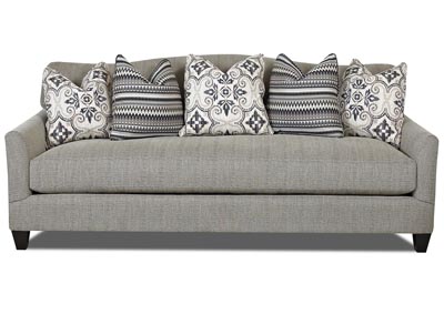 Leighton Platinum Gray Stationary Fabric Sofa