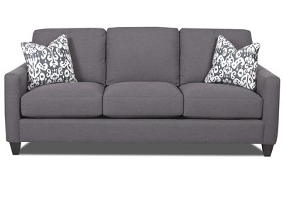 Fuller Smoke Gray Stationary Fabric Sofa