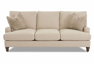 Loewy Beige Stationary Fabric Sofa
