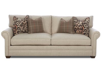 Huntley Beige Stationary Fabric Sofa