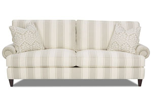 Flannery Striped Stationary Fabric Sofa