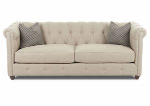 Beech Mountain Natural Stationary Fabric Sofa