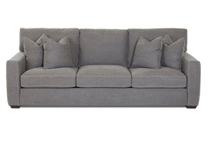 Homestead Tibby Pewter Gray Stationary Fabric Sofa
