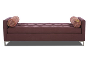 Image for Uptown Zula Oxblood Stationary Fabric Bench