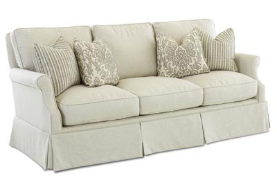 Madam Chairman Trixie Linen Stationary Fabric Sofa
