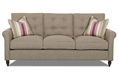 Holland Brown Stationary Fabric Sofa