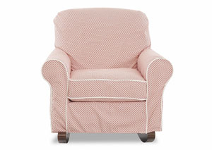 Old Town Amulet Coral Rocking Fabric Chair