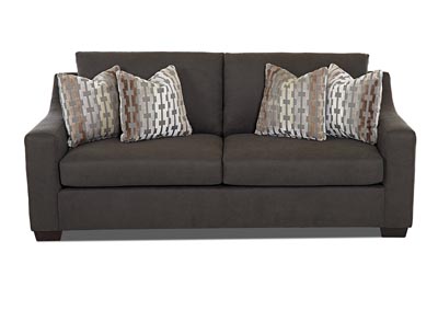 Argos Halo Gunmetal-Brown Stationary Fabric Sofa