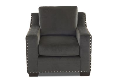 Argos Empire Charcoal Stationary Fabric Chair