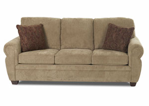 Westbrook Mogo Sage Brown Stationary Fabric Sofa