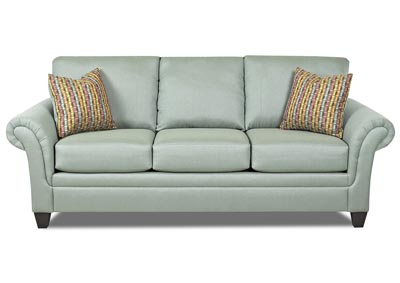 Hubbard Green Stationary Fabric Sofa