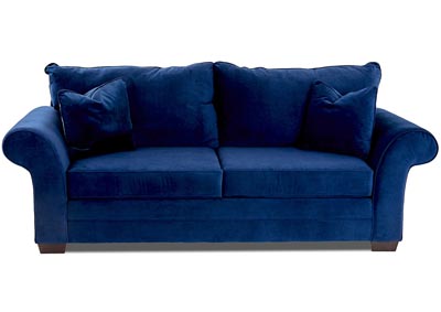 Holly Indigo Blue Stationary Fabric Sofa