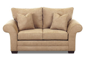 Holly Willow Bronze Stationary Fabric Loveseat