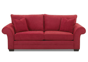 Holly Willow Red Stationary Fabric Sofa