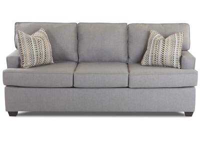 Cruze Pewter Stationary Fabric Sofa