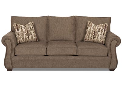 Jasper Otter Brown Stationary Fabric Sofa