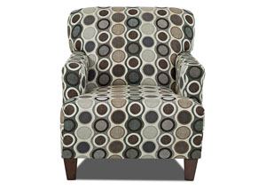 Tanner Celadon Multi-Colored Stationary Fabric Chair