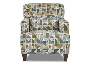 Tanner Mondrian Lake Multi-Colored Stationary Fabric Chair