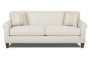 Miller Ivory Stationary Fabric Sofa