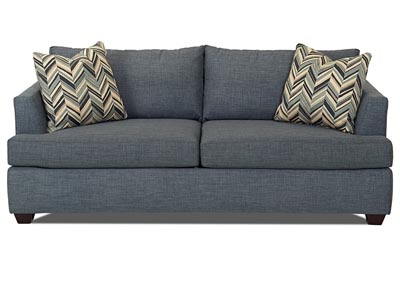 Jack Turquoise Stationary Fabric Sofa