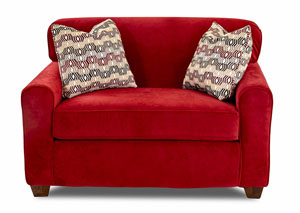 Zuma Tina Scarlet Sleeper Fabric Sofa