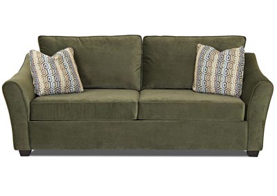 Linville Moss Green Stationary Fabric Sofa