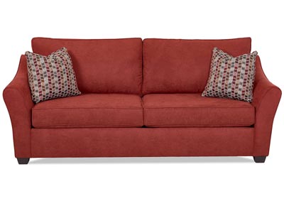 Linville Merlot Stationary Fabric Sofa