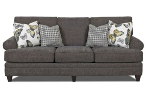 Fresno Gray Stationary Fabric Sofa