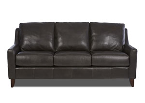 Belton Abilene Steel Leather Stationary Sofa