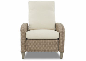 Belmeade Coleman Vanilla White Reclining Fabric Chair