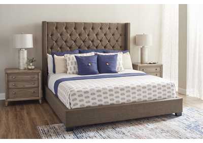 Image for Manhattan Gray 4/6 Full Upholstered Bed