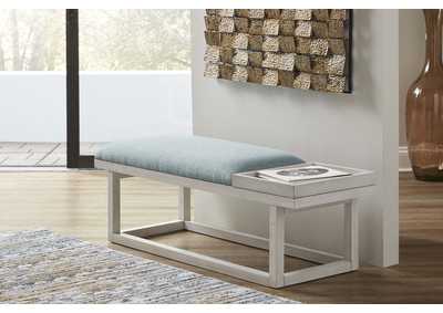 Image for Max Aqua Bench with Tray - White Wash Finish